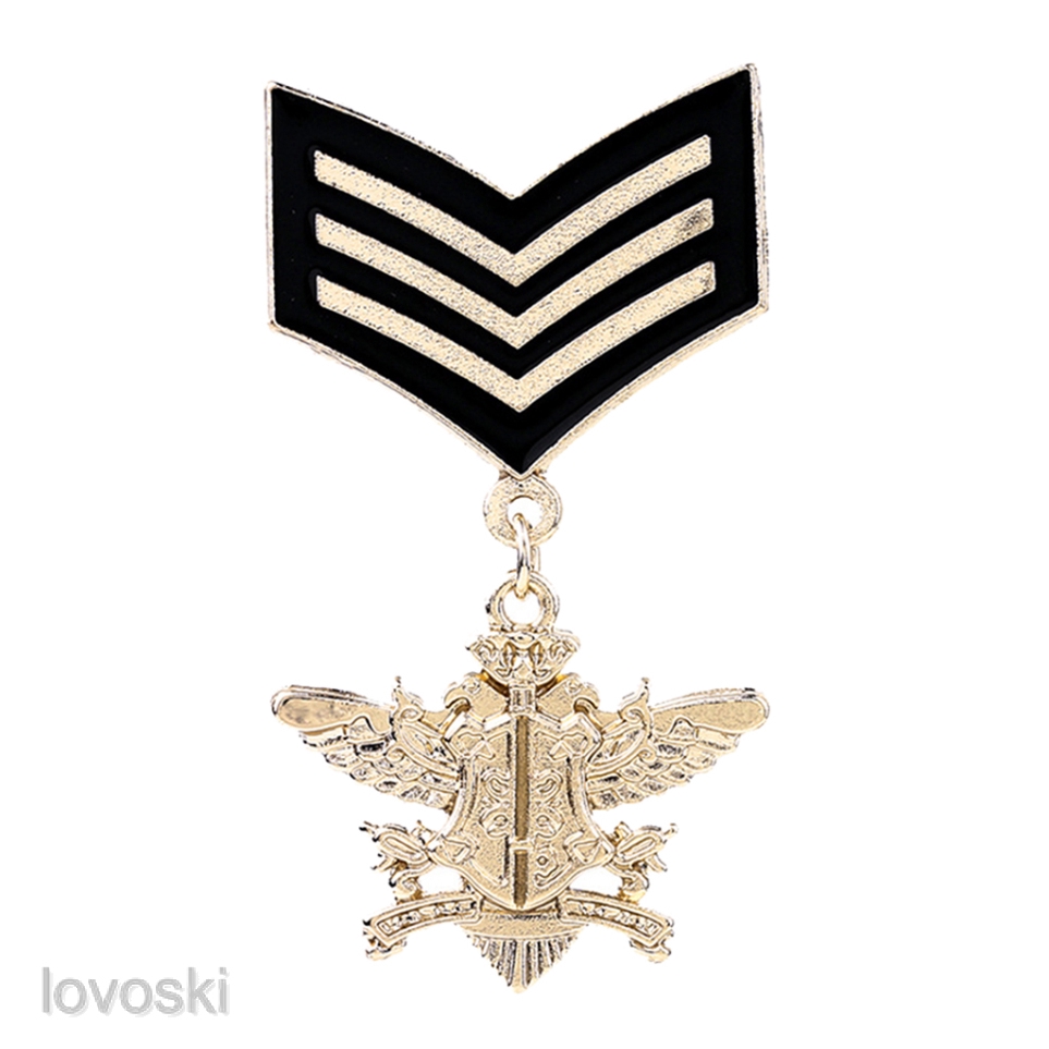 Set 2 Huy Hiệu Cài Áo Hình Ngôi Sao Phong Cách Vintage