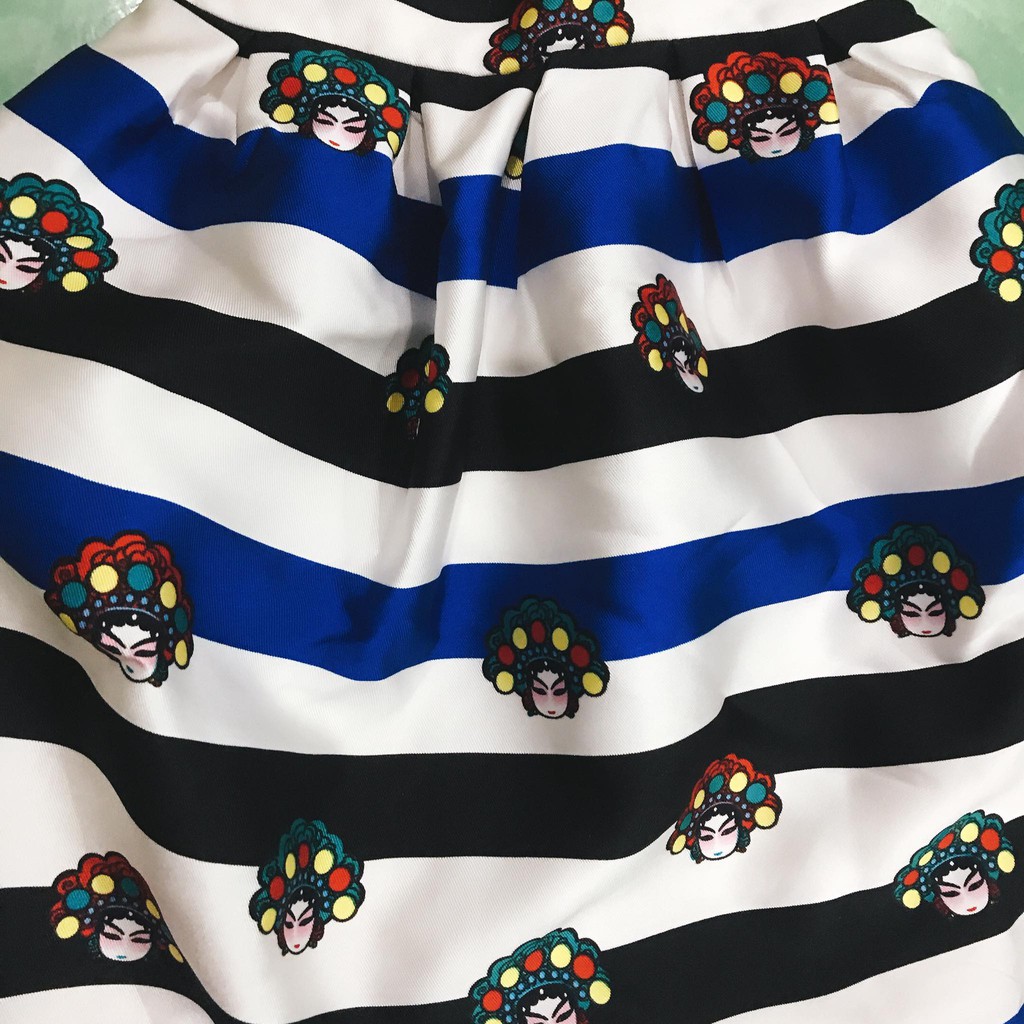 Chân váy xếp ly hoạ tiết độc đáo hàng Quảng châu (hình chụp thật) | BigBuy360 - bigbuy360.vn