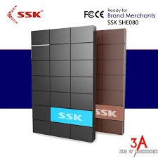 Hộp đựng ổ cứng HDD BOX 2.5inch SSK SHE 080- Hàng Chính Hãng 100%, Full Box