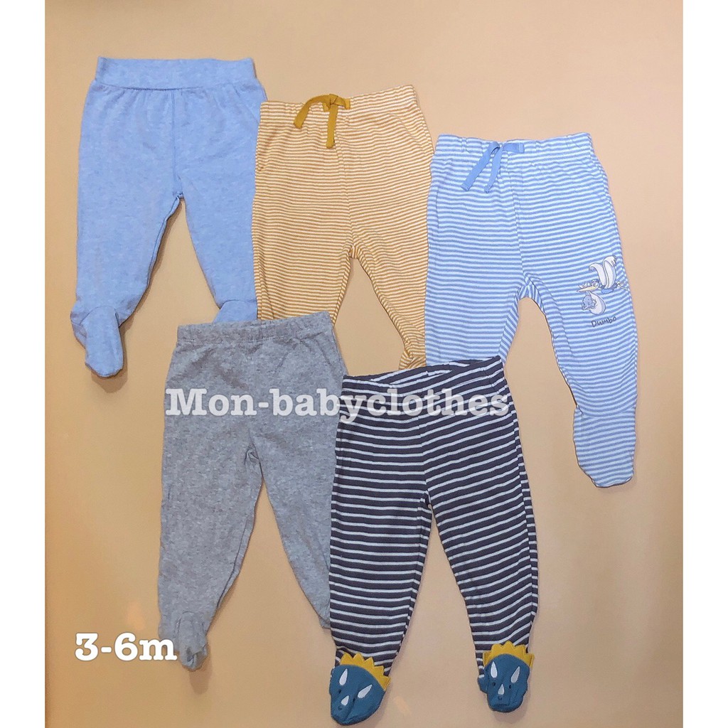 Quần liền tất cotton [3-18m nhiều mẫu]