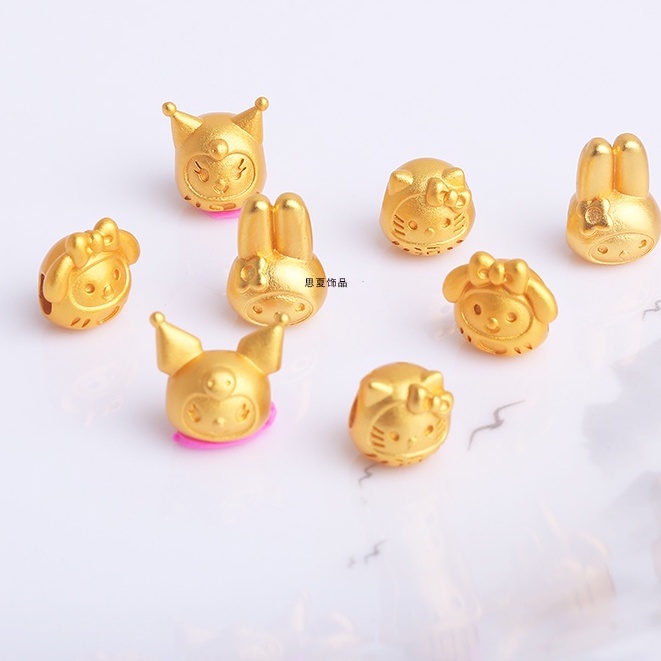[Hàng Có Sẵn Giao Hàng Ngay Lập Phương] Vòng Tay Chuỗi Hạt Vàng Method Truyền Màu Vàng Hoạt Hình Kuromi Mclody kitty Dharma Dây Bện Chống Trượt Không Gây Dị Ứng Cho Nam Và Nữ Trang Sức Tự Làm