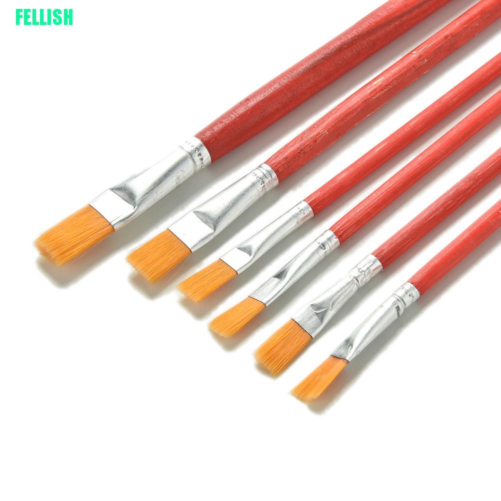 Set 6 Cọ Vẽ Tranh Sơn Dầu Chuyên Nghiệp Chất Lượng Cao