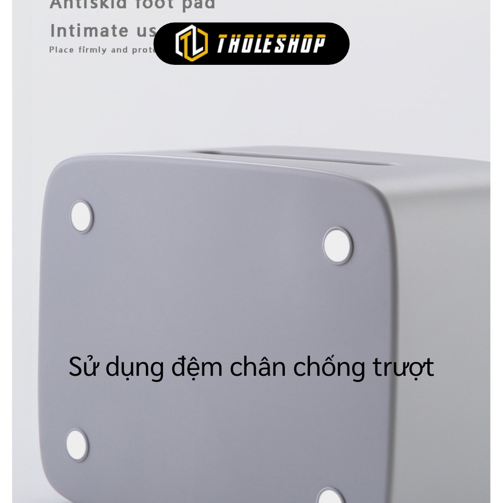 Hộp Đựng Giấy Ăn - Hộp Đựng Khăn Giấy Ecoco Có Ngăn Để Đồ, Trang Trí Nhà 8516