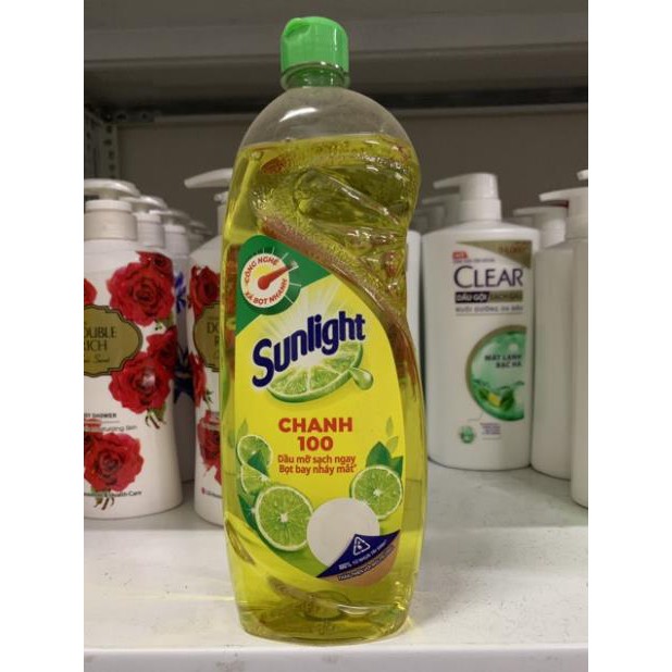 Nước rửa chén Sunlight Chanh mới sạch nhanh xả bọt nhanh chai 750g