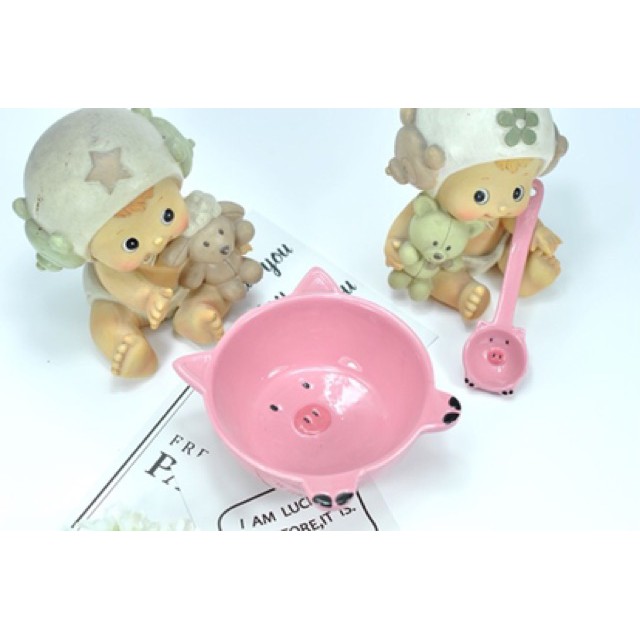 Bộ đồ ăn gốm hình thú 4 chi tiết