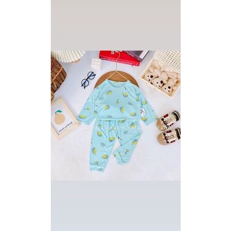 (MS24)Bộ dài tay thun lạnh siêu dễ thương cho bé trai/bé gái