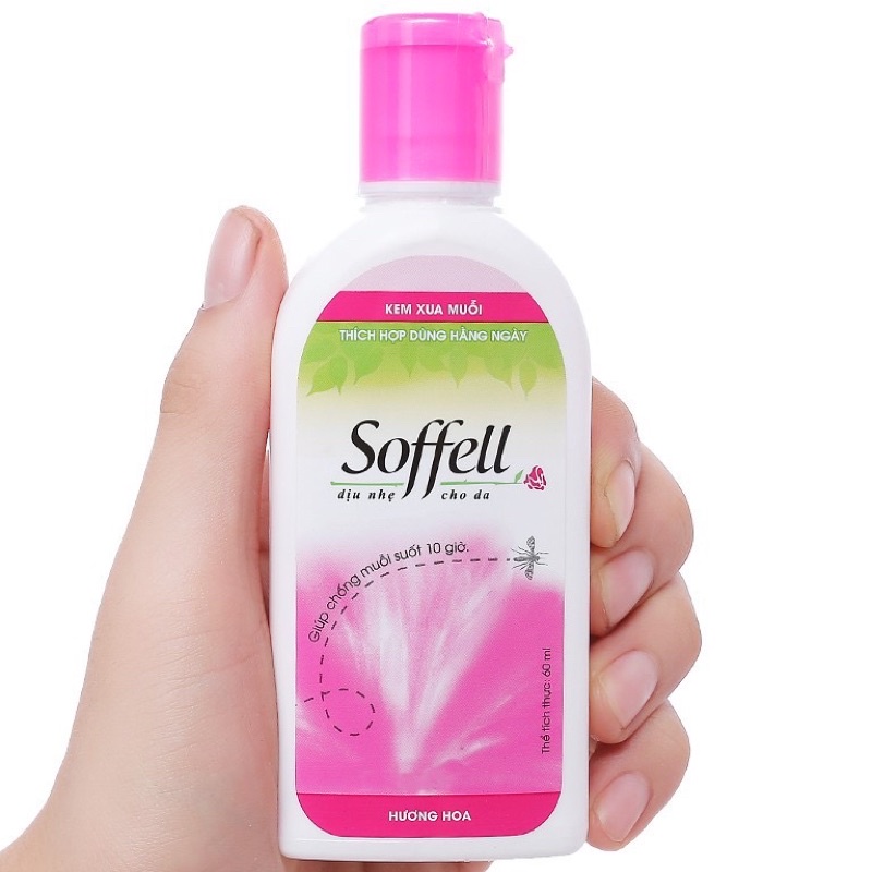 Kem Bôi / Xịt chống muỗi Soffell tác dụng liên tục 8 giờ an toàn cho trẻ nhỏ 80ml