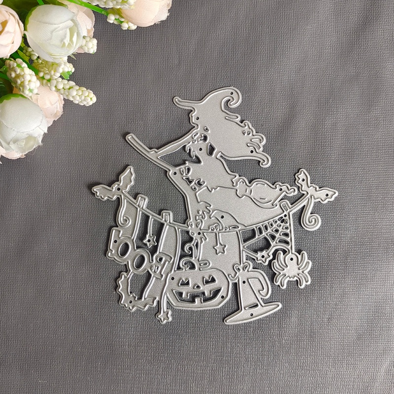 Khuôn Cắt Giấy Làm Từ Kim Loại Hình Halloween Trang Trí Scrapbook