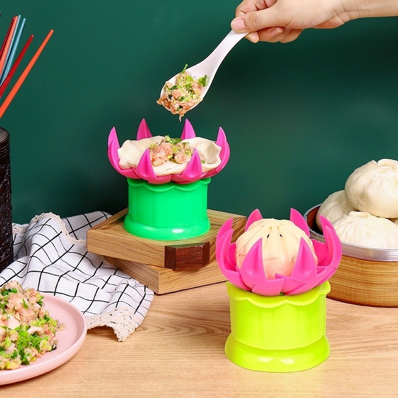 Khuôn Làm Bánh Bao Baozi Bằng Nhựa Nhanh Chóng DIY Dành Cho Nhà Bếp