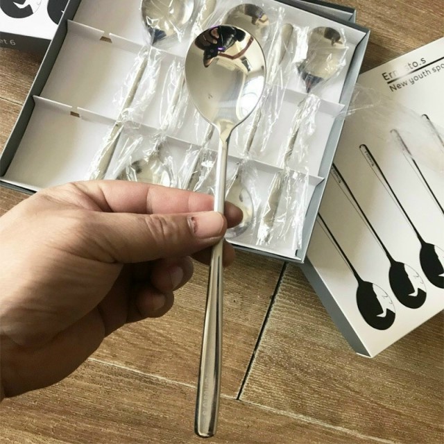 BỘ THÌA ĐỨC INOX 304 NOUVA CAO CẤP BỀN ĐẸP TIỆN LỢI SÉT 6 THÌA INOX SANG TRỌNG