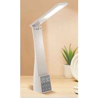 Đèn bàn chống cận LED T1 5W, có loa kết nối Bluetooth, đồng hồ LED và nhiệt kế