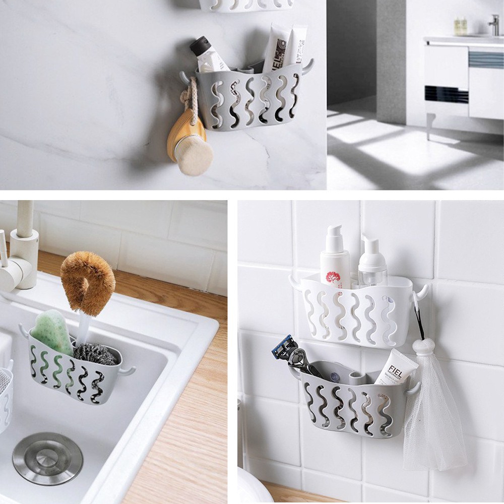 Kitchen  Sink Strainer Drain / Punch-free Suction Cup Storage Hanging Basket / Dish Cloths Rack / Vegetable Fruit Drainer Filter Shelf / Suction Sponge Storage Shelves / Kitchen  Sink Tools