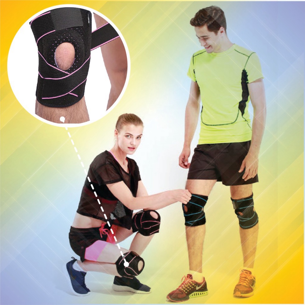 Đai Gối Thể Thao , Bó Gối Squat, Quấn Gối Tập Gym AOLIKES AL 7908