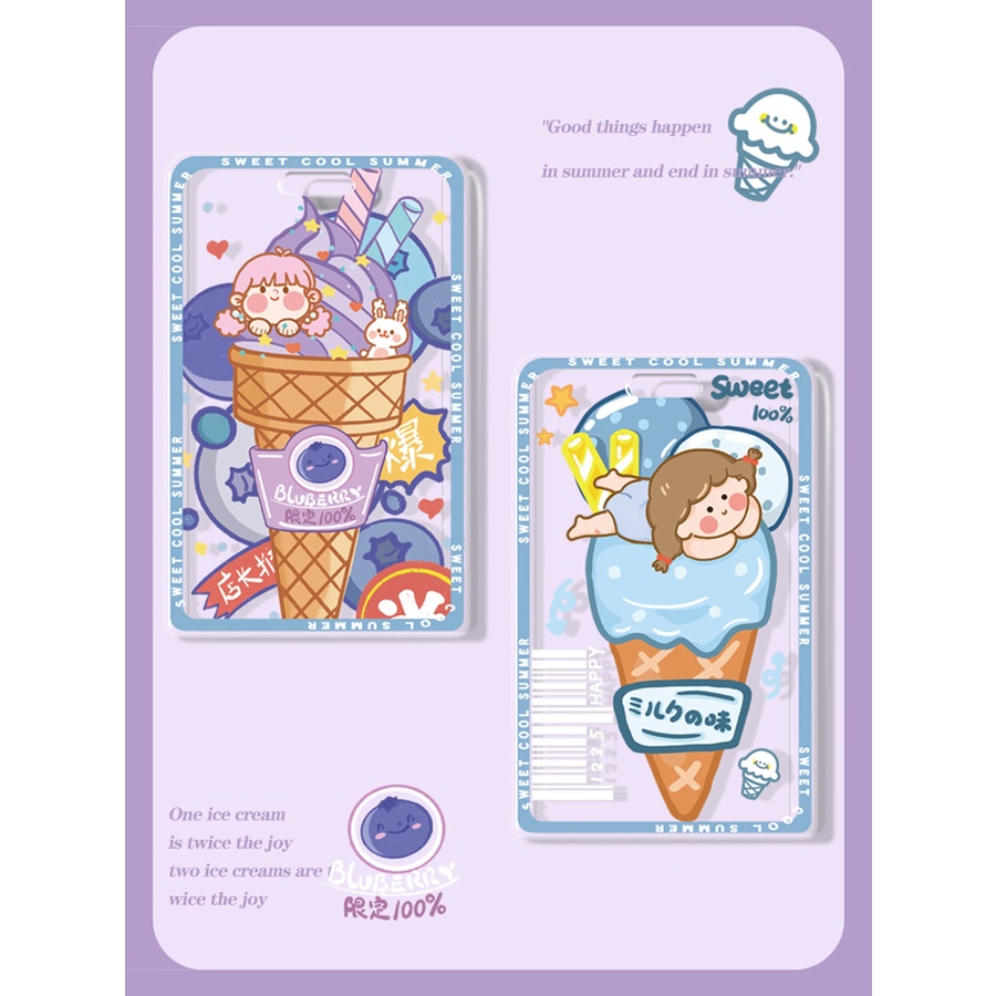 Bảng Tên Mica Đựng Thẻ, Bảng Tên Học Sinh Dễ Thương Cute