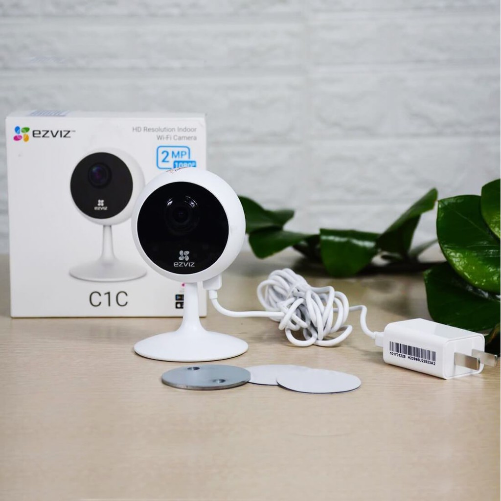 Camera ip wifi Ezviz C1C nhỏ gọn siêu nét, đàm thoại 2 chiều, Hổ trợ thẻ nhớ 128G - Bảo hành 24 tháng