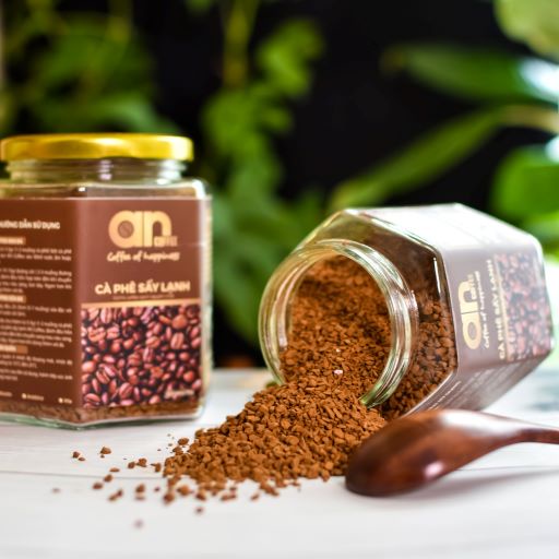CÀ PHÊ ĐEN SẤY LẠNH NGUYÊN CHẤT AN COFFEE – Hũ 120g và 220g