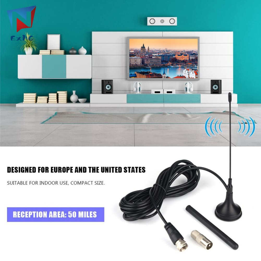 Anten trong nhà chất lượng cao 30dBi DVB-T/FM khuếch đại tín hiệu truyền hình cho TV HDTV