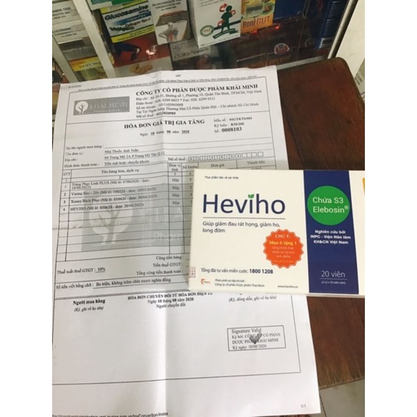 Heviho giúp giảm đau rát họng, giảm ho, long đờm