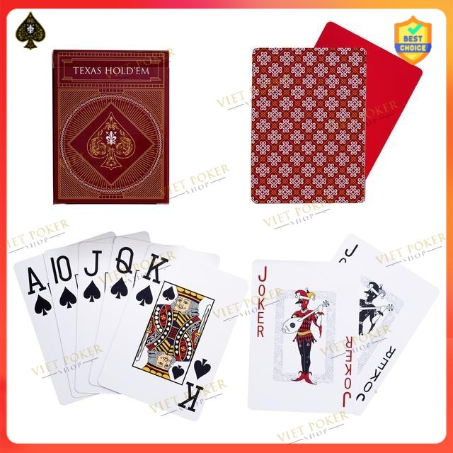 [NEW 2020] Bài nhựa poker, VPS Texas Hold'em poker playing cards chống nước hoàn hảo