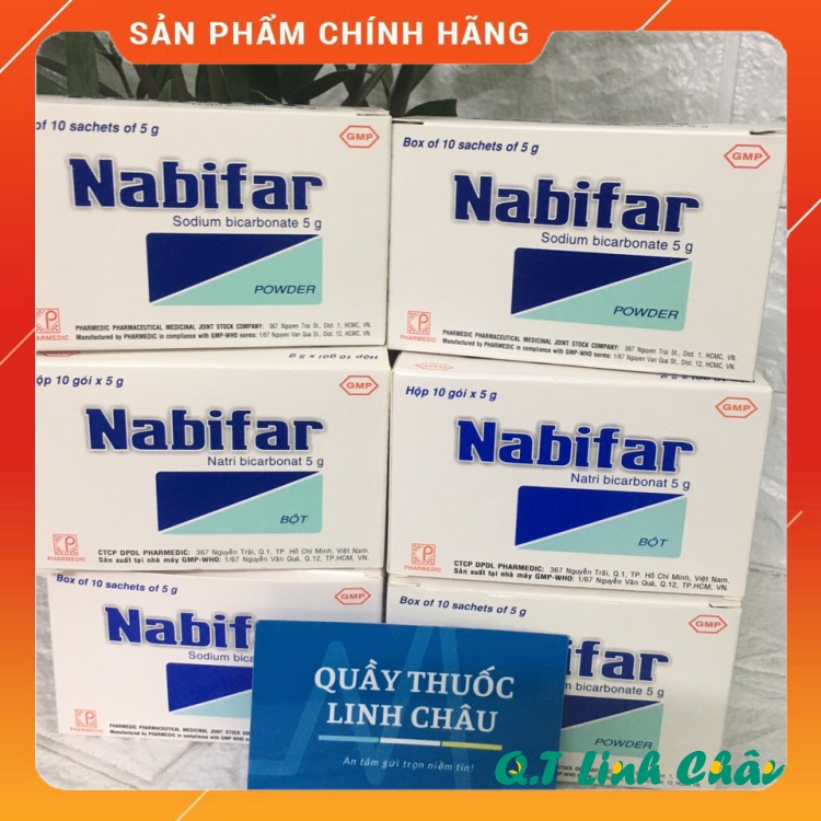 Muối vệ sinh Nabifar rửa phụ khoa hộp 10 gói