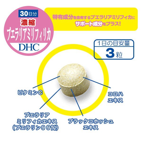 Viên uống nở ngực DHC Pueraria Mirifica 90 viên 30 ngày của Nhật