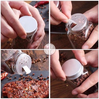 Hũ Lọ Thuỷ Tinh Vuông Nắp Nhôm Đựng Thực Phẩm, Gia Vị