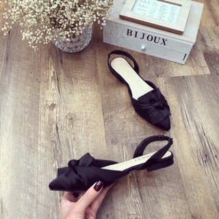 Giày bệt lụa Louboutin siêu đẹp
