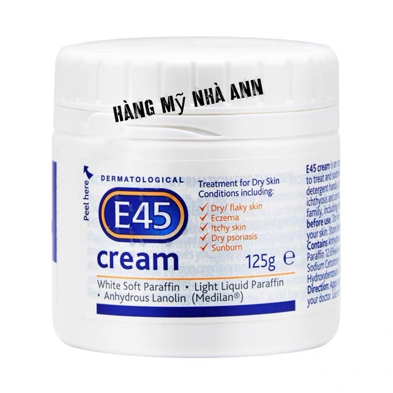 Kem Dưỡng Ẩm Dermatological  E45 Cream - 125g
