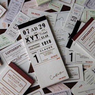 Bộ 40 tấm giấy note giấy ghi chú mẫu vé và phiếu