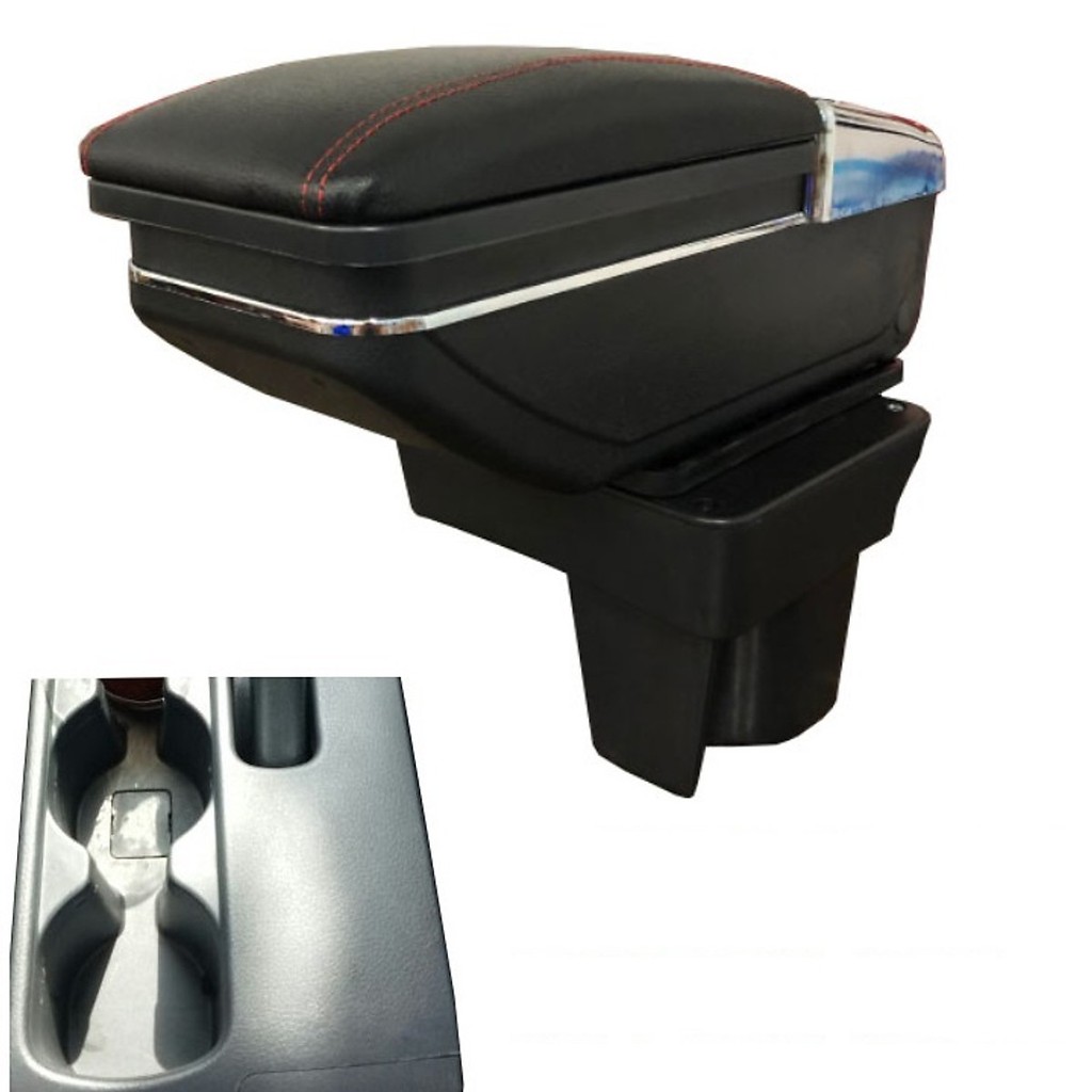 Hộp tỳ tay ô tô xe Toyota Rush và Avanza tích hợp 7 cổng USB