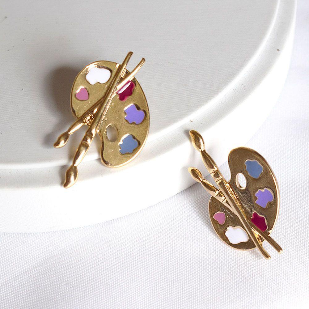 BACK2LIFE Bông Tai Hình Bảng Vẽ Độc Đáo Thời Trang Cho Nữ