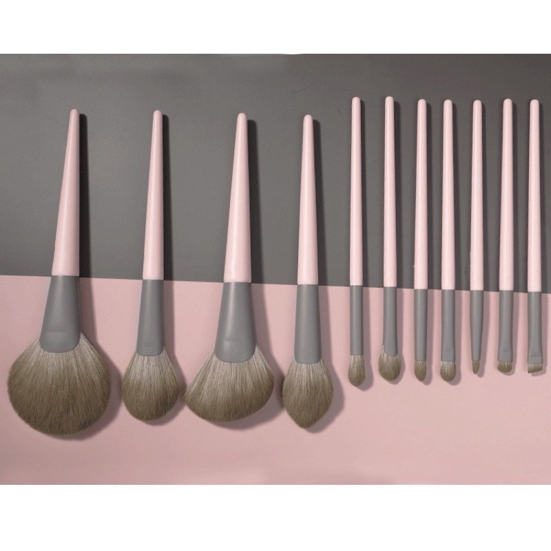 Bộ cọ trang điểm 11 cây màu hồng makeup chuyên nghiệp