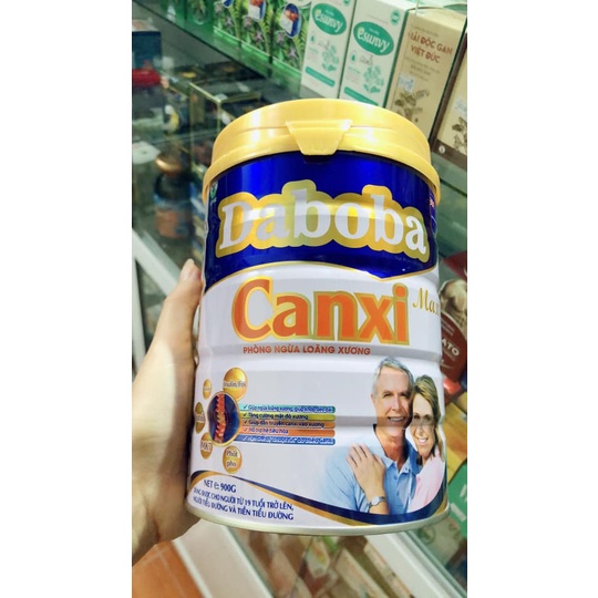 Sữa bột Daboba Canxi Max lon 900g: bổ sung canxi giúp xương chắc khỏe, dùng cho người tiểu đường và tiền tiểu đường