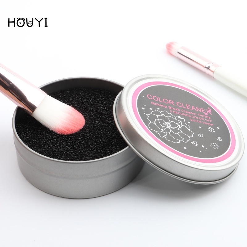 Hộp Đựng Mút Trang Điểm Hình Tròn Nhiều Màu Sắc Kèm Hộp Sắt Đựng Tiện Lợi