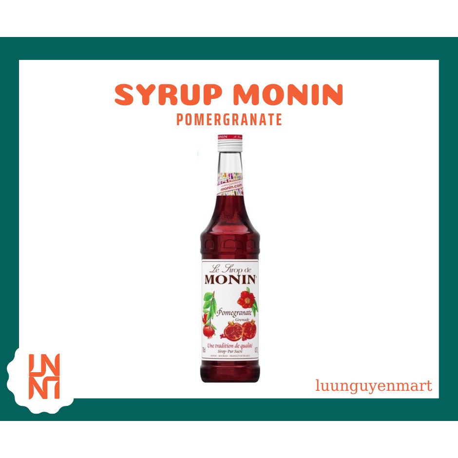 Siro/ Syrup Monin Pomergranate (Lựu Đỏ) 700ml