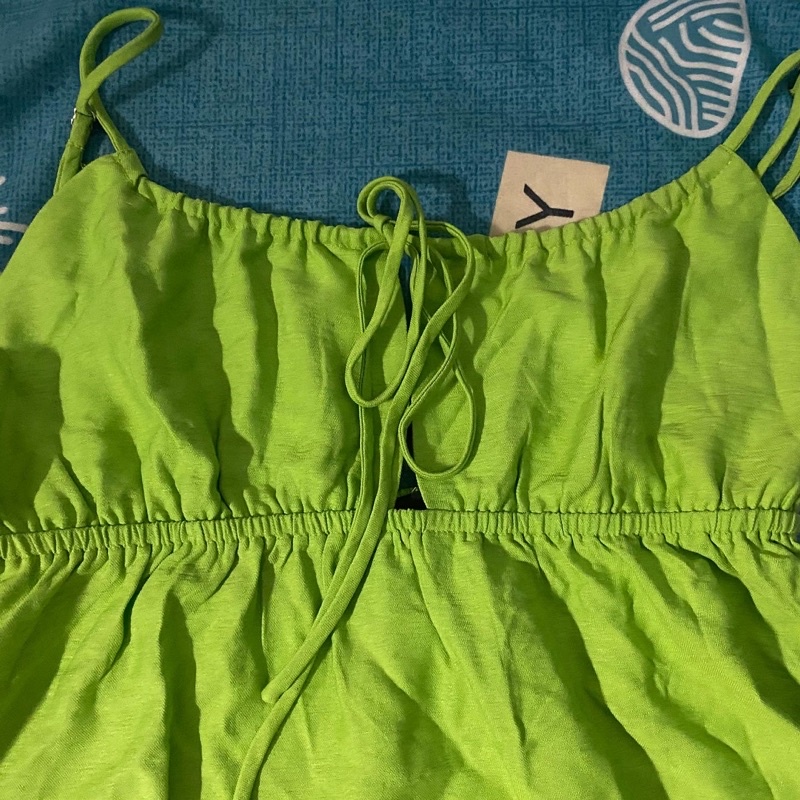 Pass đầm dottie xanh mạ sz M