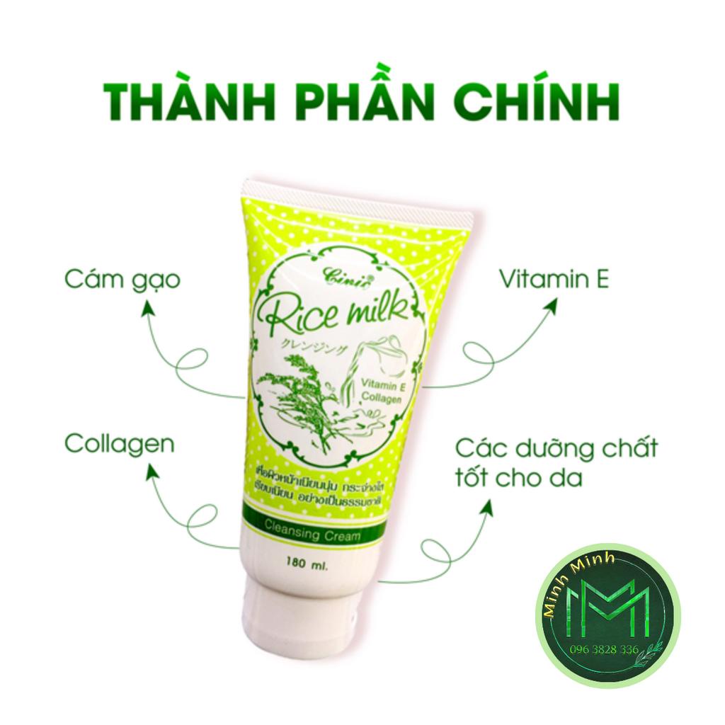 Sữa Rửa Mặt Gạo Thái Civic Rice Milk Cấp Ẩm Dưỡng Trắng 180ml