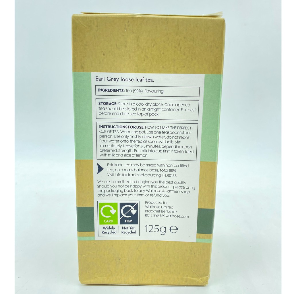 [Bill-UK]TRÀ BÁ TƯỚC BUỔI SÁNG WAITROSE 125g date 7/22