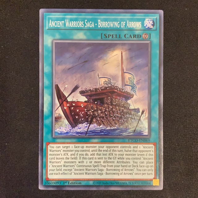 Thẻ bài Yugioh - Ancient Warriors Saga - Borrowing of Arrows - ETCO-EN069 - Common 1st Edition