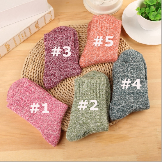 Vớ len giữ ấm kiểu dáng retro thời trang cao cấp cho nữ