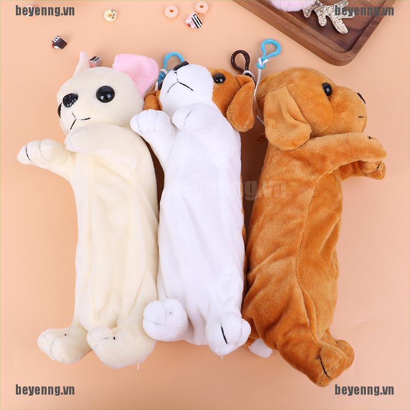 Túi Đựng Bút Hình Chú Chó Hoạt Hình Nhồi Bông Dễ Thương Cho Bé