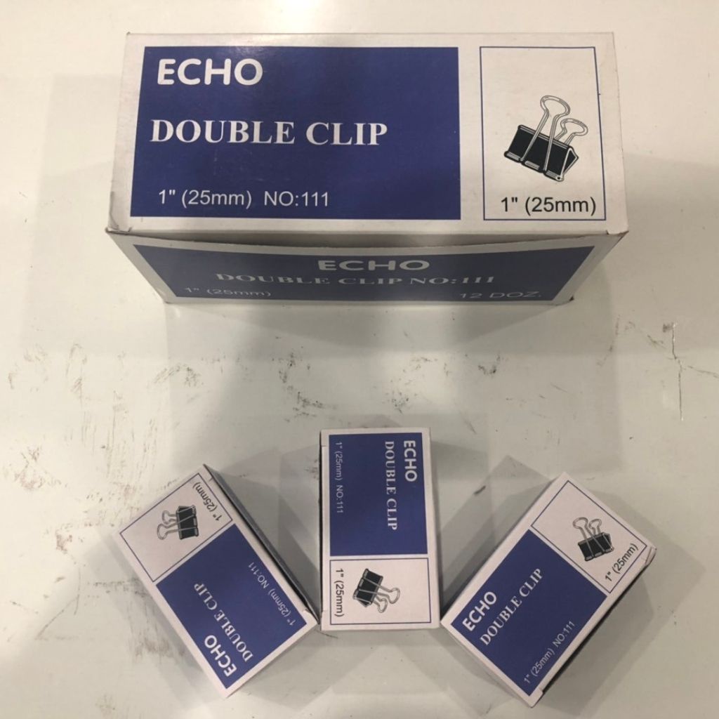 Kẹp giấy/kẹp bướm/double clip kim loại các kích thước 15mm- 51mm chất lượng, giá rẻ