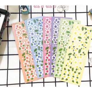 Spring flower stickers_ trang trí top, sổ