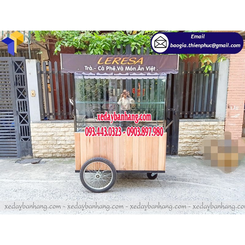 Địa chỉ đặt làm xe đạp bán cà phê rang xay giá rẻ ở quận 5-Thiên Phúc-ĐT:0903897980-xedaybanhang.com