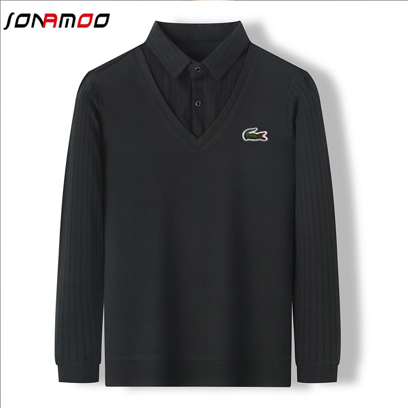 Áo polo Cotton Dài Tay Thời Trang Công Sở Cho Nam 5 Màu Lựa Chọn | BigBuy360 - bigbuy360.vn