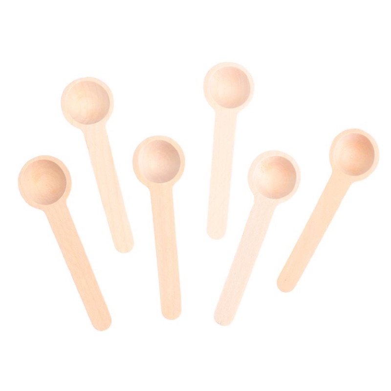 Thìa Gỗ Cán Dài Muỗng Gỗ Dài 13cm
