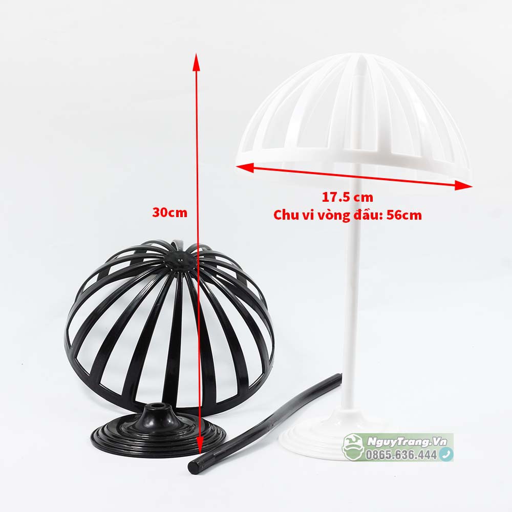 Kệ treo mũ người lớn - Kệ trưng bày mũ nón tại cửa hàng, shop | Manocanh đầu đội mũ