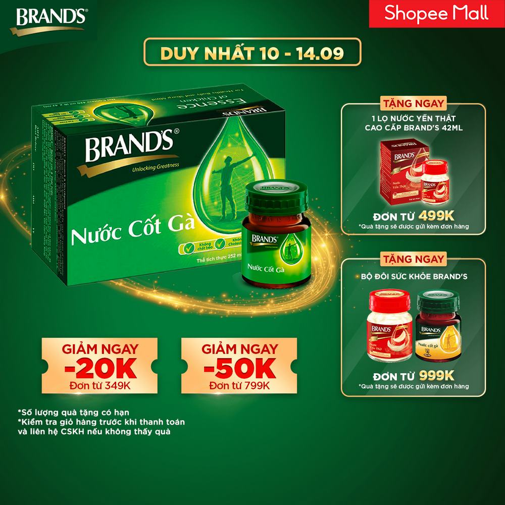 Nước cốt gà BRAND'S vị truyền thống (42 ml x 6 lọ)