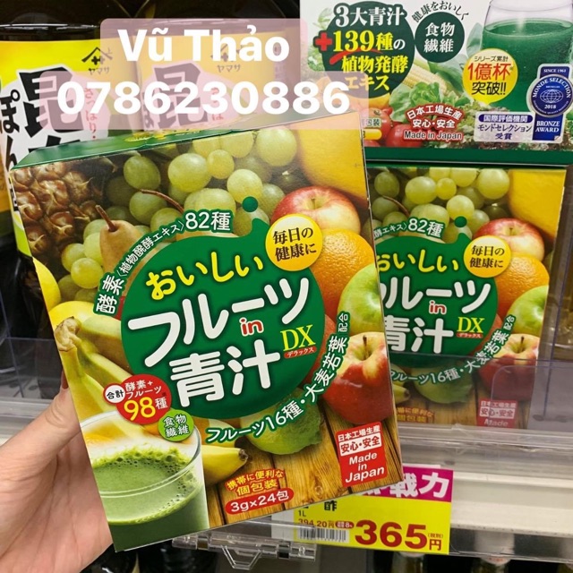 Bột hoa quả- bột diệp lục