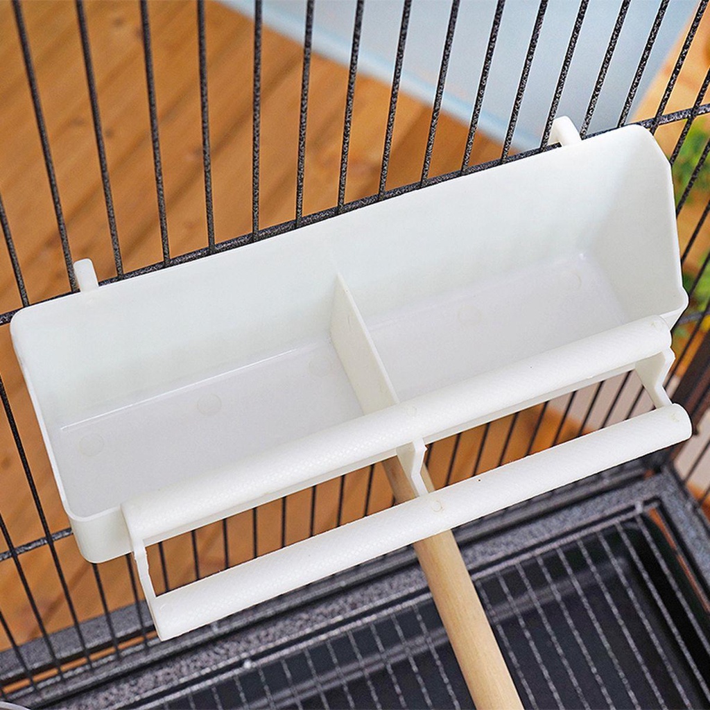 Khay Đựng Thức Ăn Bằng Nhựa Tiện Dụng Cho Chim Cảnh
